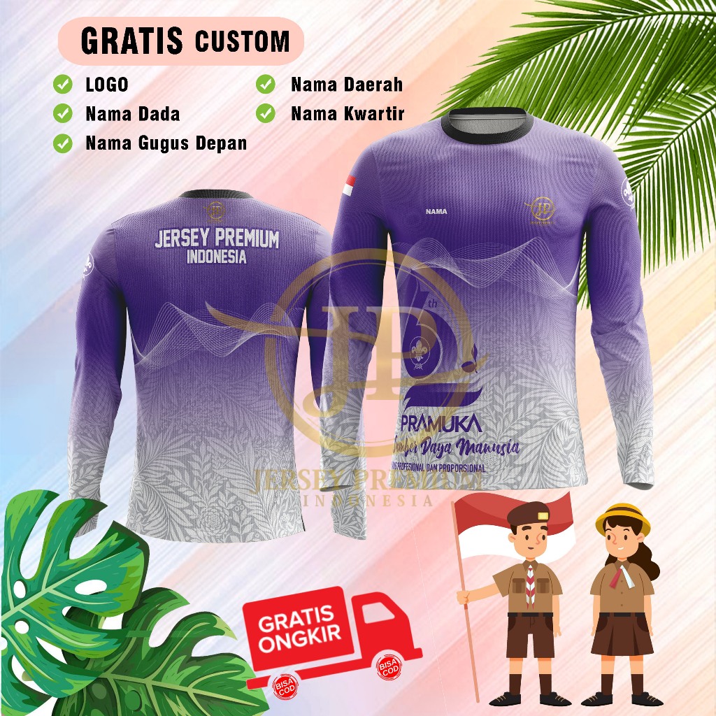 JERSEY PRAMUKA TERBARU/JERSEY FULL PRINTING/BISA CUSTOM
