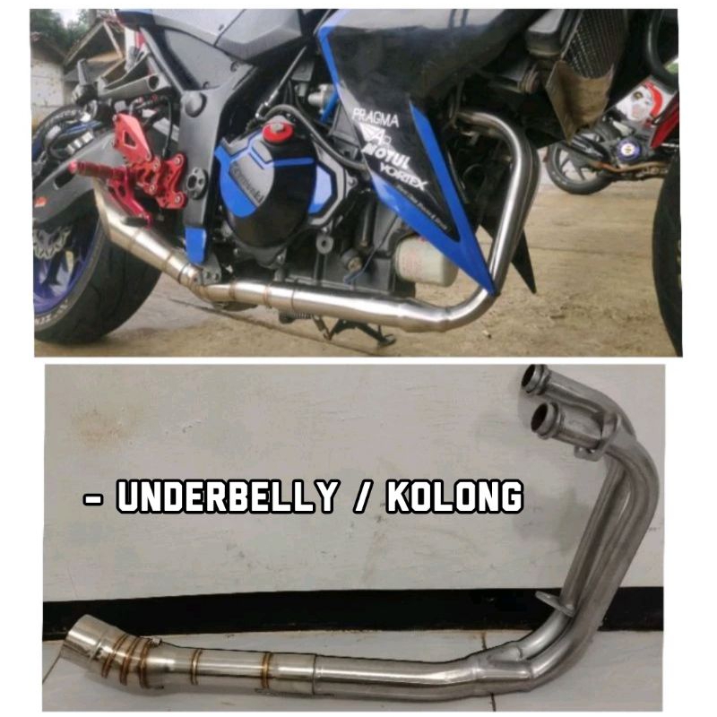 header leheran underbelly Ninja 250 fi New Ninja karbu kawasaki Z250 r25 mt25 cbr250rr knalpot racin