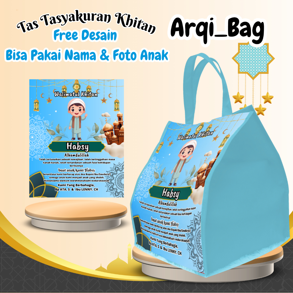 

Isi 20 Tas Tasyakuran Berkat Khitanan Akikah 7 Bulanan 40 Hari Bayi Pakai Nama Foto