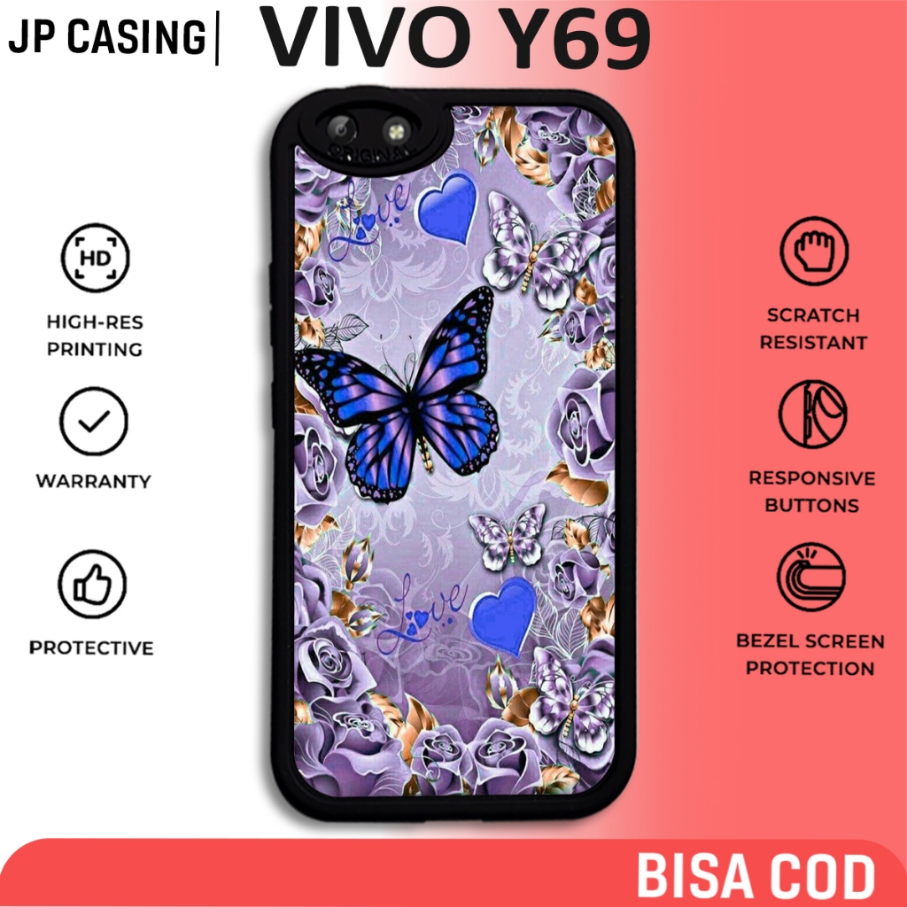case hp vivo y69 terbaru motif aesthetic kupu kupu art streetwear hype lucu keren cute cewek cowok b