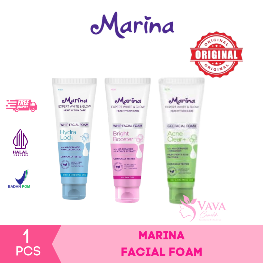 Marina Expert White & Glow Whip Facial Foam