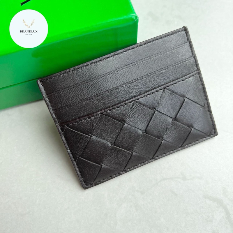 Bottega veneta intrecciato cardholder in fondant