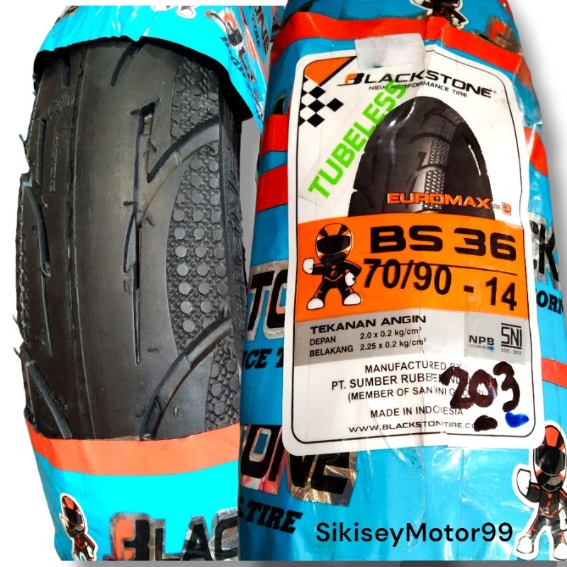 BAN DEPAN MIO MIO J MIO SOUL GT BAN 70/90-14 Tubeless BS 36 EUROMAX-2