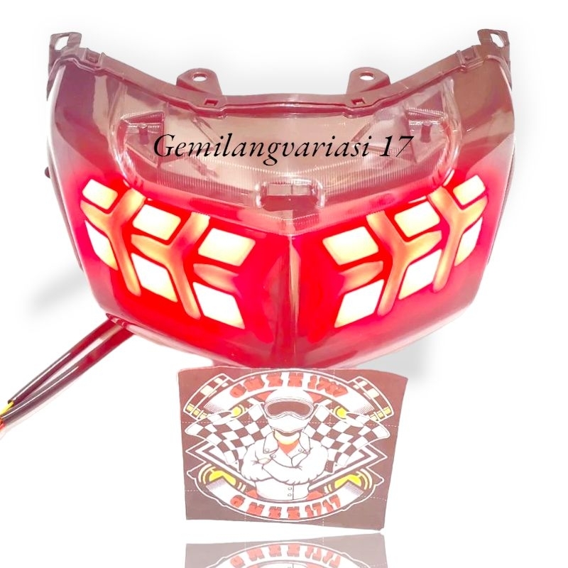 Lampu Stop Lamp Belakang Nmax Old 2017 2019 Led Variasi 3 In 1 Lamborghini Stoplamp Nmax Old Led Var