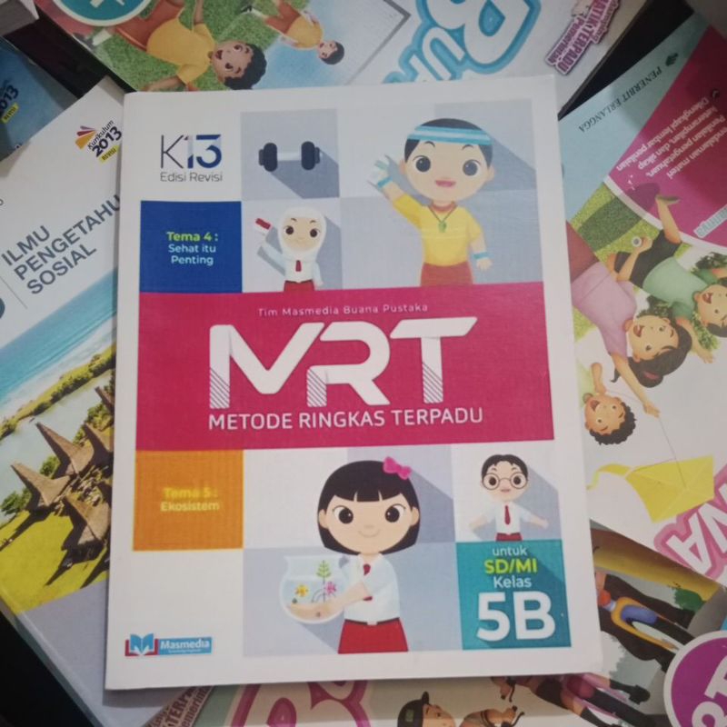 buku MRT(metode ringkaa terpadu) SD kelas 5B penerbit masmedia