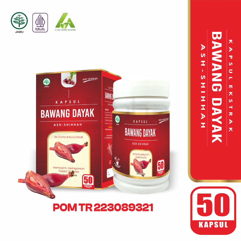 Kapsul ekstra Bawang Dayak Ash-Shihah Herbal BPOM / kapsul bawang dayak
