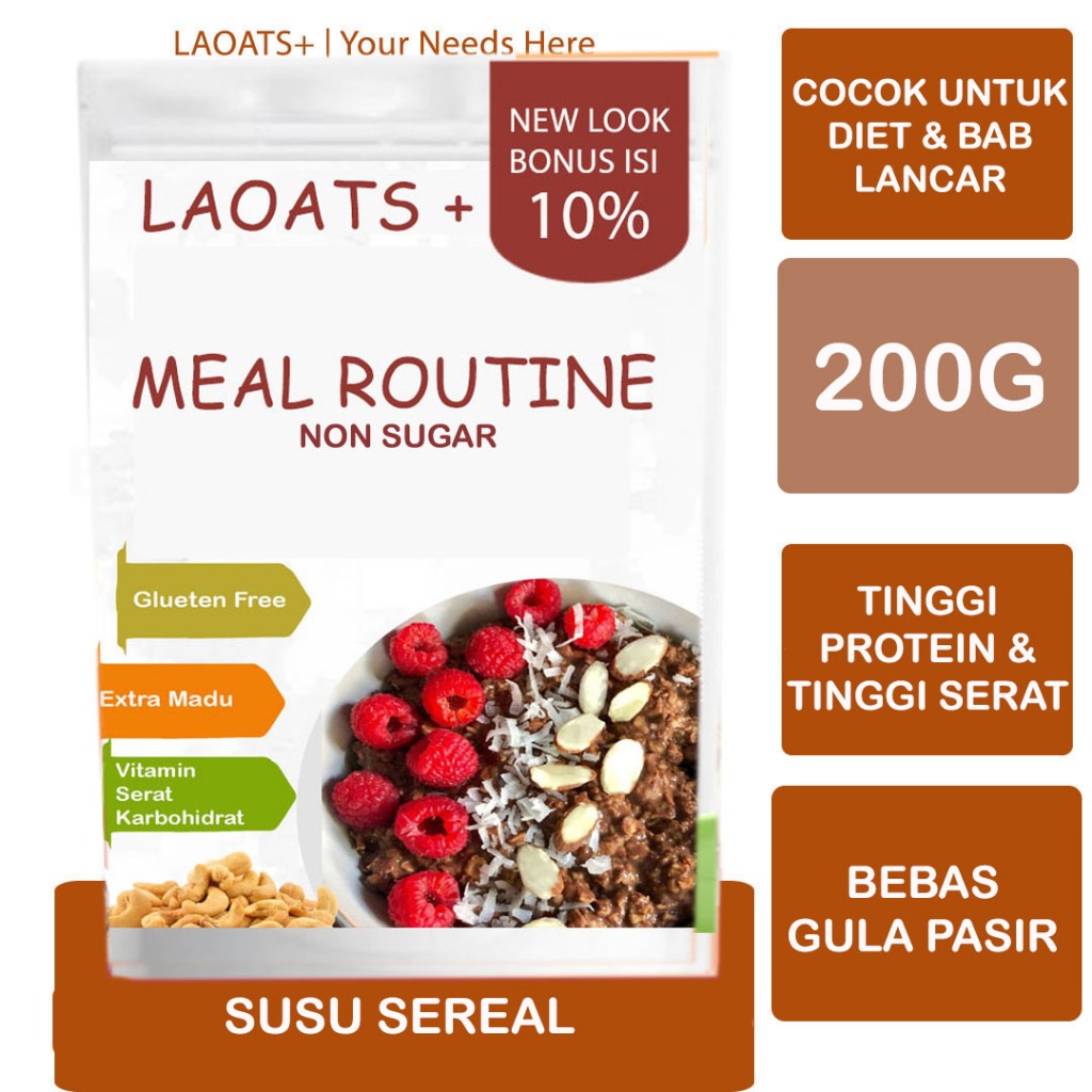 

Meal Replacememt Laoats Non Sugar (200g)