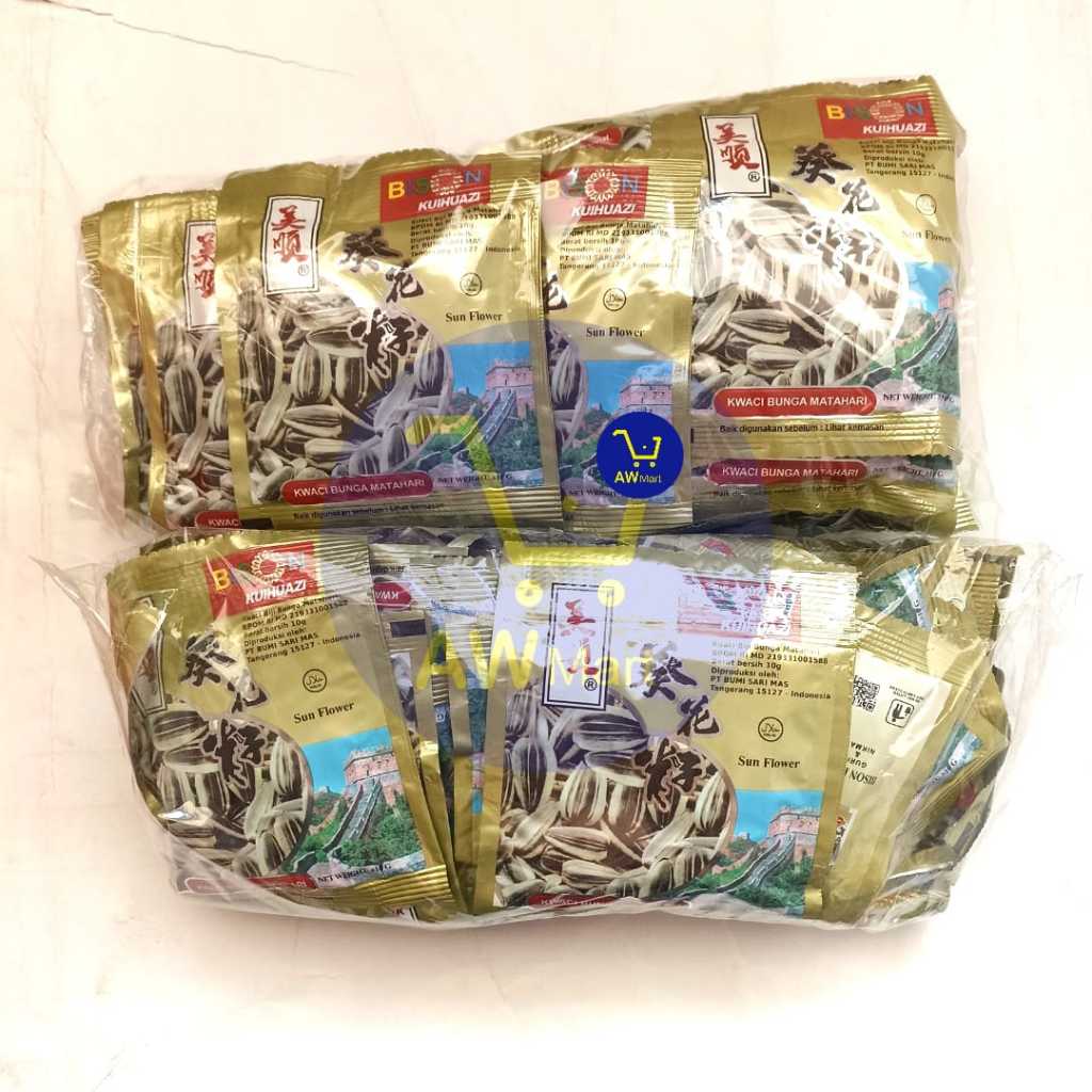 

KUACI BISON PERPAX ISI (20 PCS X 10 GRAM ) - KUACI BIJI BUNGA MATAHARI BISON PERPAX