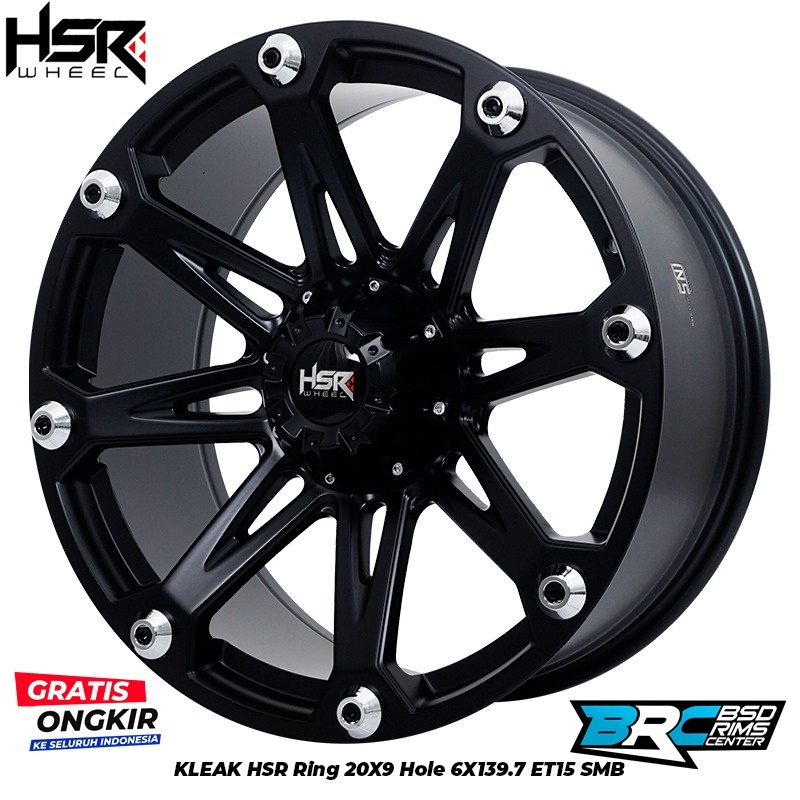 VELG MOBIL FORTUNER HUMMER PAZERO TRITON EVEREST KLEAK HSR R20X9 H6X139,7 ET15 SMB