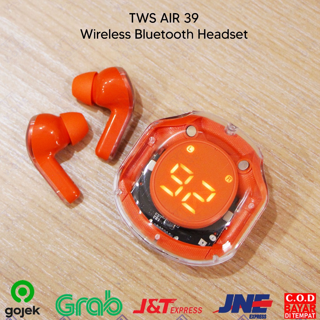 TWS AIR39 HEADSET BLUETOOTH TWS HANDFREE WIRELESS