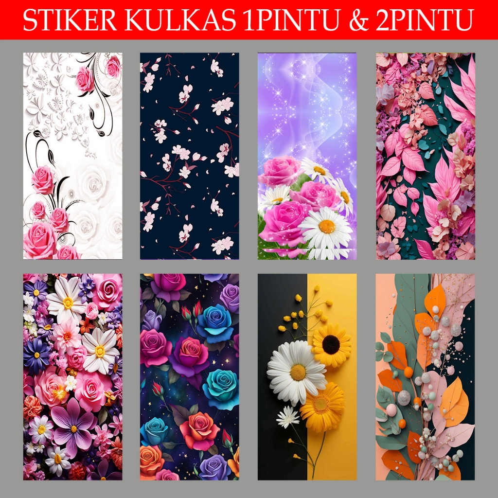 STIKER KULKAS, STIKER PINTU WC, WALLPAPER KULKAS, WALLPAPER PINTU KAMAR MANDI