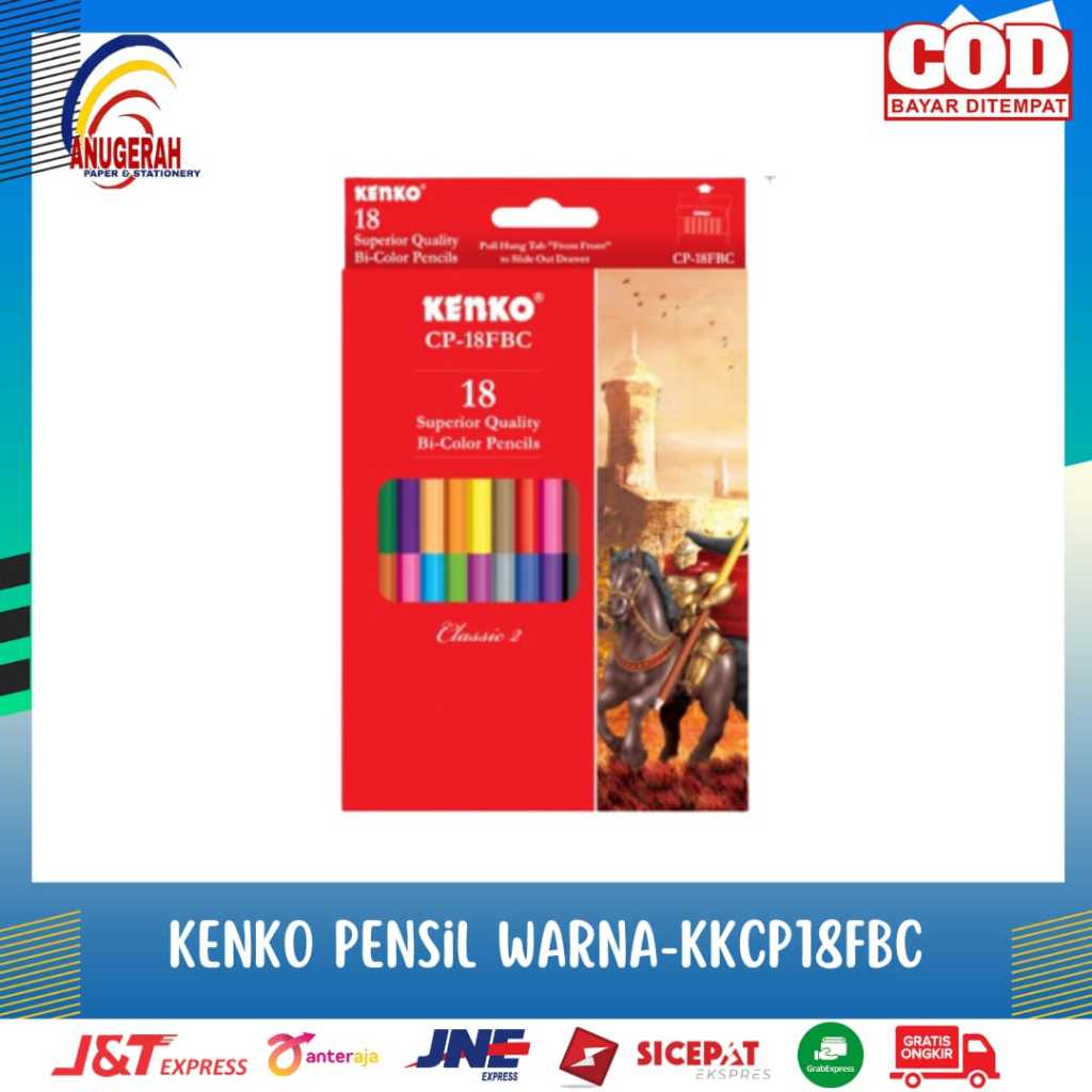 

KENKO PENSIL WARNA BICOLOR CP-18 FBC (PCS)
