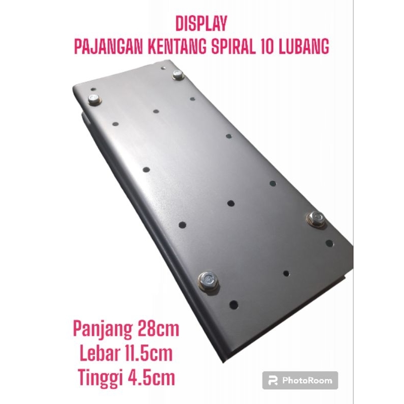 Display Pajangan Kentang Spiral 10 Lubang