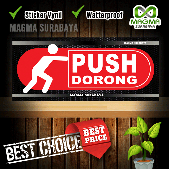 

Stiker Pintu Tarik - Dorong