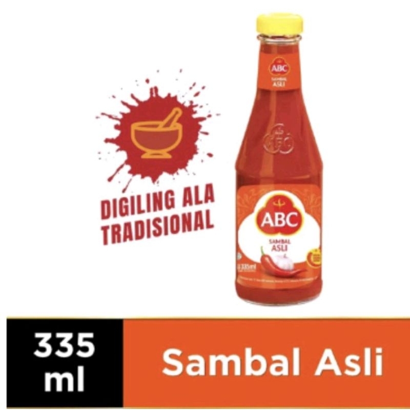 

Saos ABC Sambal Asli digiling ala tradisional ukuran 335 ML