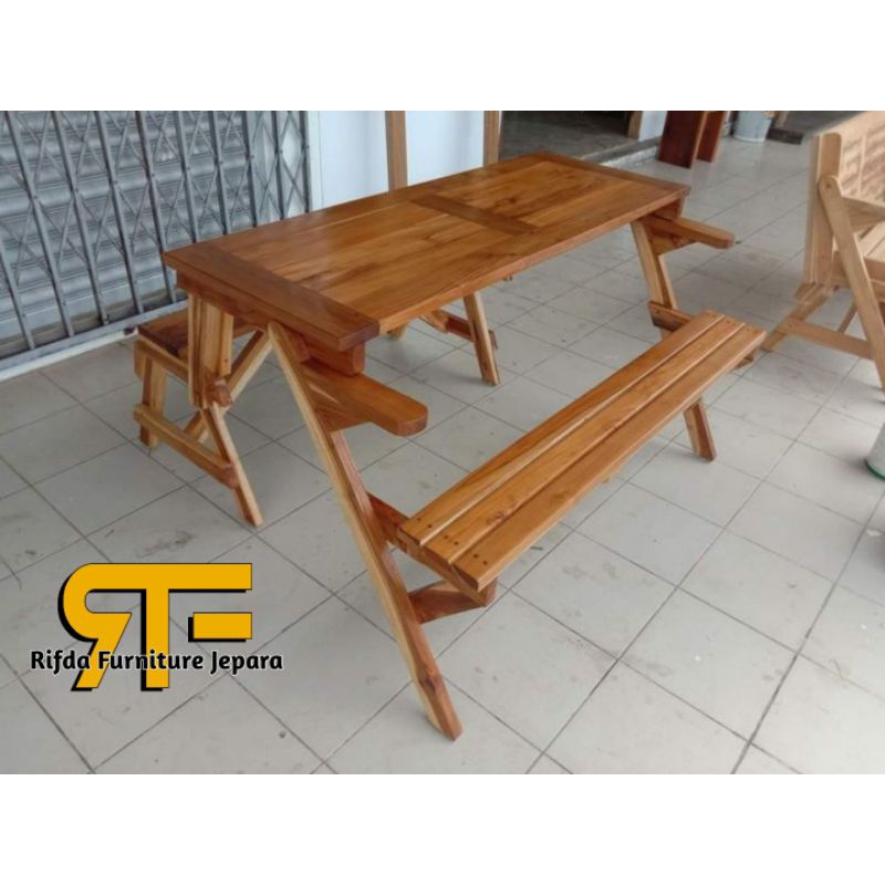 Bangku Taman Kayu Jati Jepara / Kursi Teras Jati