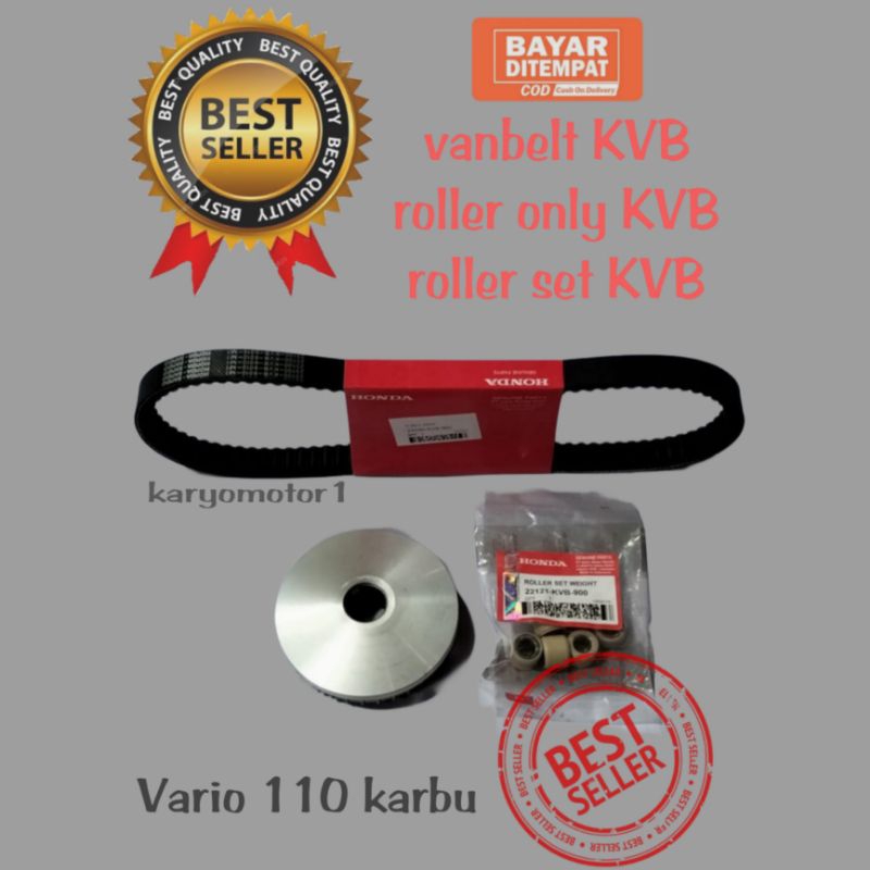 vanbelt KVB + rumah roller Assy kvb + roller set KVB Vario 110 karburator