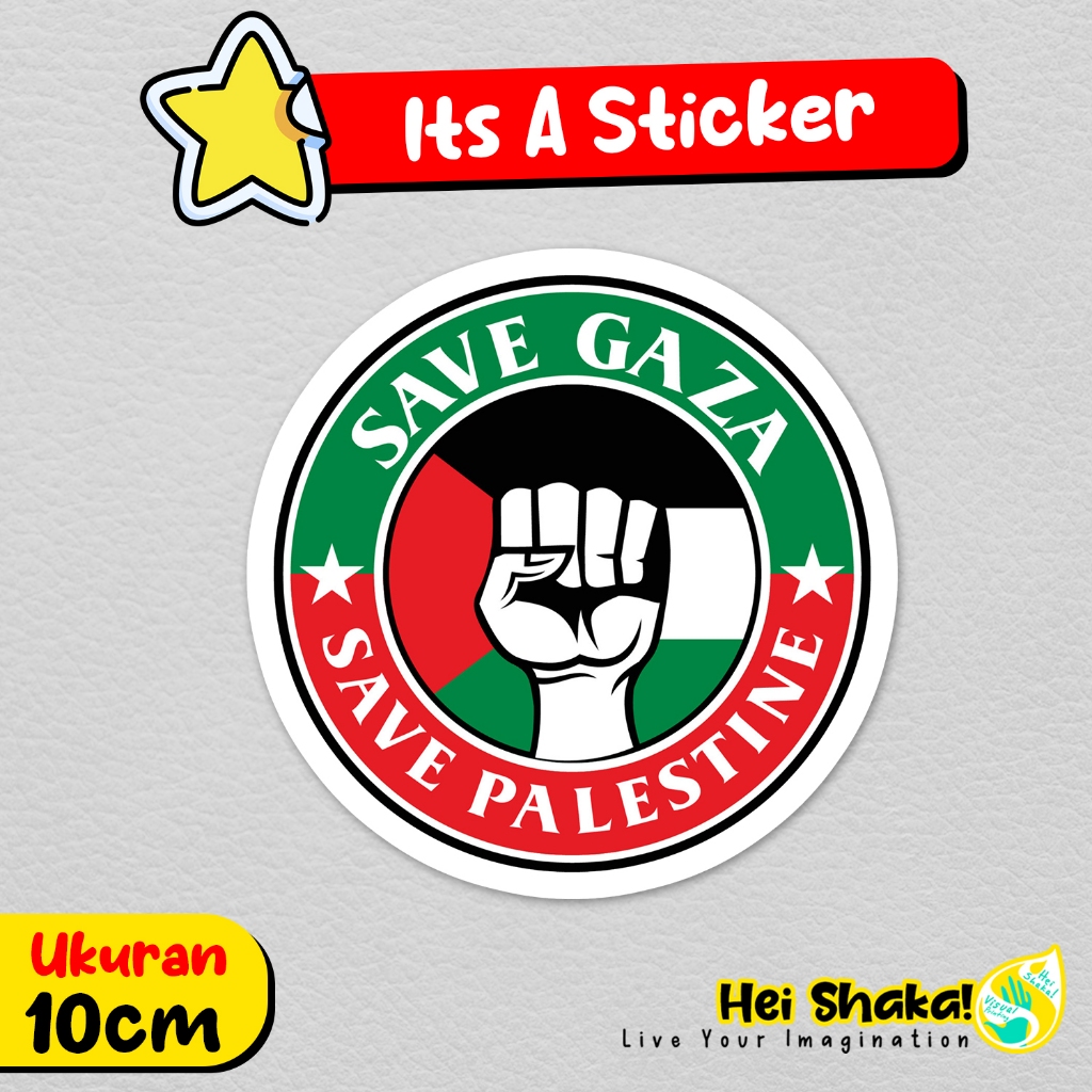 

Stiker Save Gaza Save Palestine Sticker Palestina Bahan Vinyl Anti Air