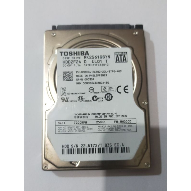 Hardisk 250gb sata