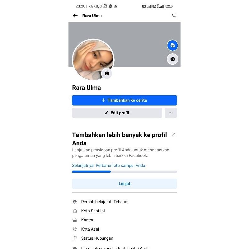 akun fb fresh ada pp/foto profil  bergaransi type uid