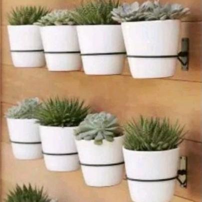 Standing pot besi ring tempel dinding COD