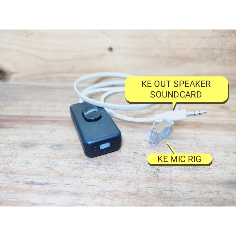 PTT BOX SOUNDCARD VERSI 2 UNTUK RIG