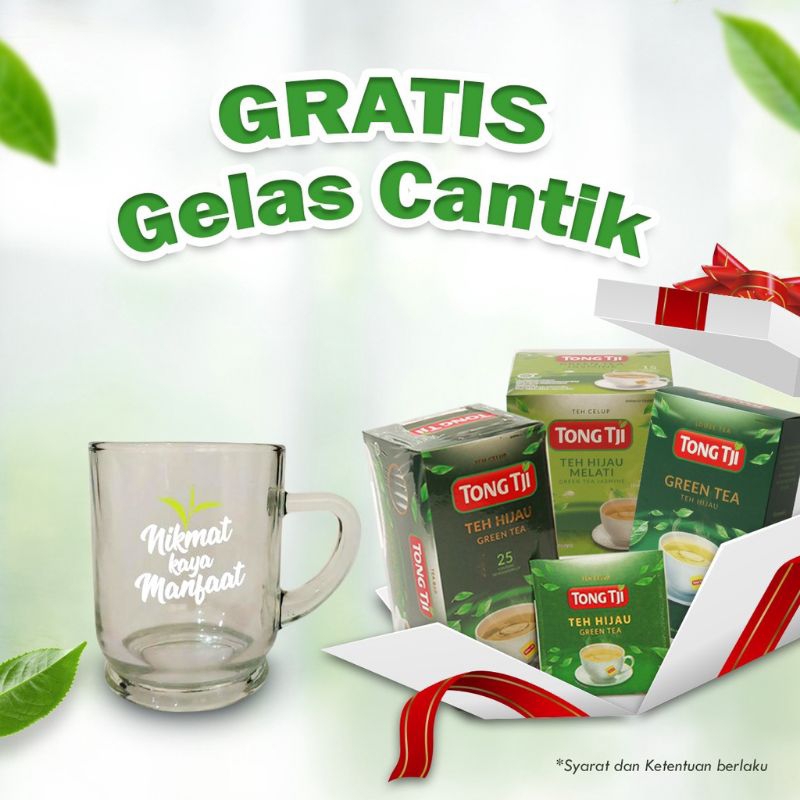 

[FREE GELAS] Tong Tji Green Tea 25's Celup Amplop