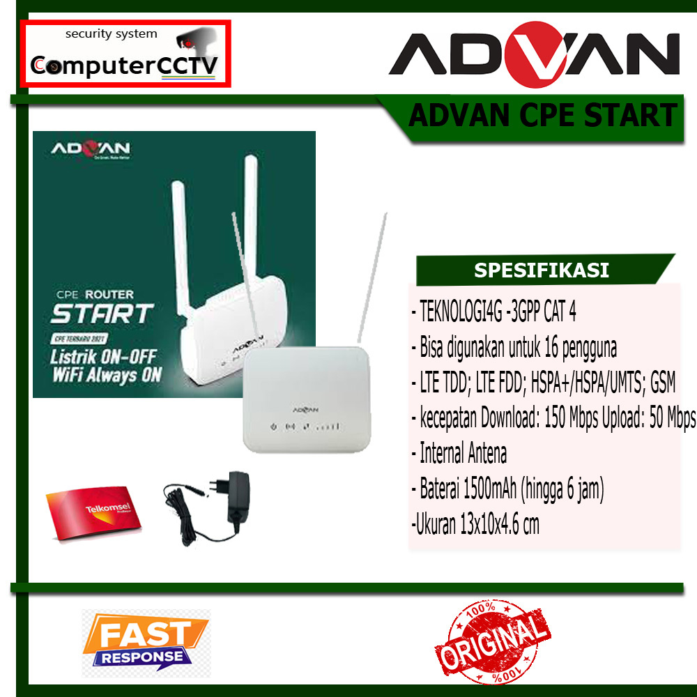 ADVAN CPE Start Hybrid Modem + Wifi + Router + 4G LTE unlock all operator