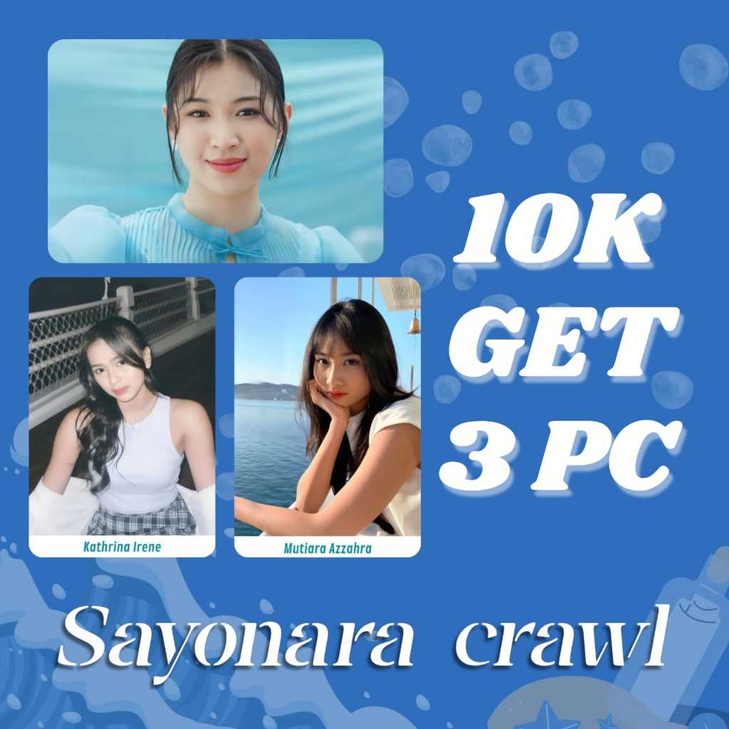 SAYONARA CRAWL JKT48 UNOFFICIAL PHOTOCARD PC