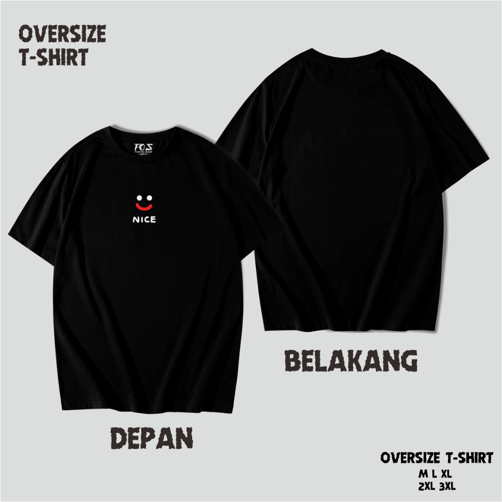 M - XXX (3XL) OVERSIZE Kaos NICE korean style kaos oblong big size kaos korean style wanita kaos kor