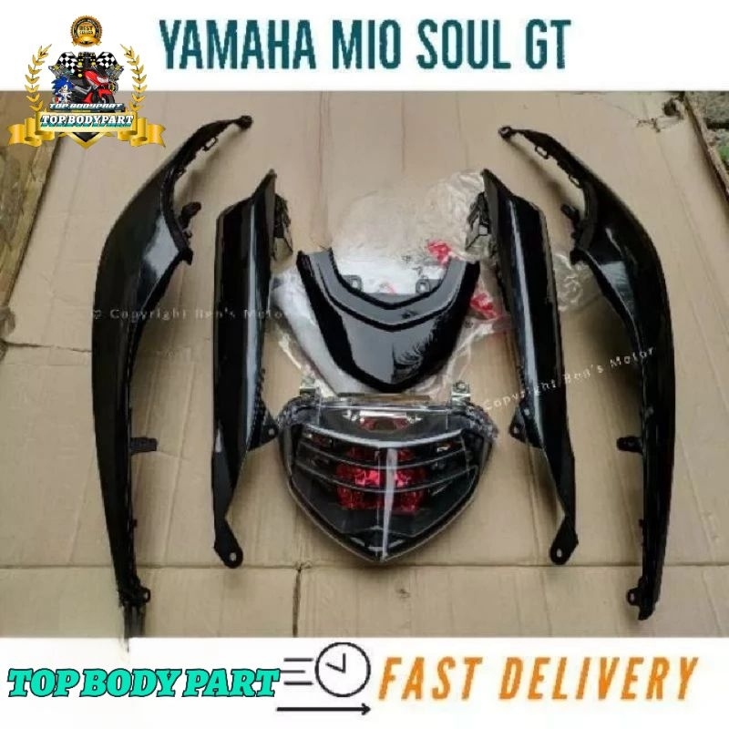 Cover Body Mio Soul Gt - Full Set Body Belakang & lampu mio soul 115