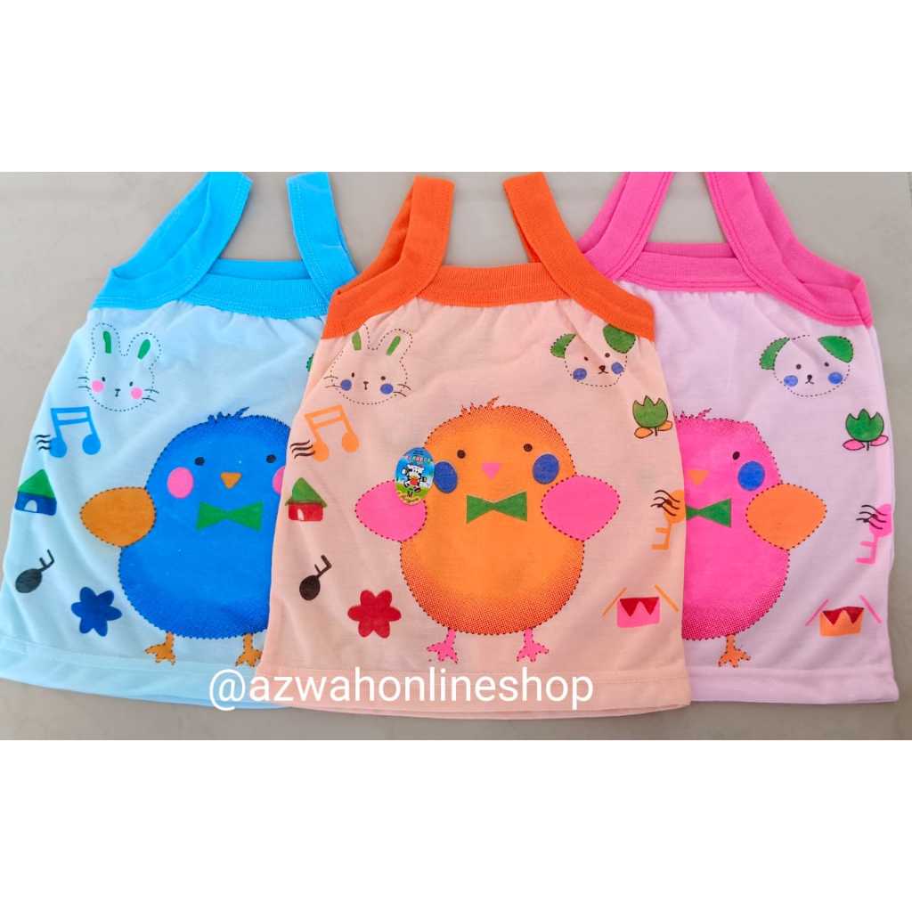 Singlet / Tanktop Anak Karakter Ayam / Singlet Anak Ayam