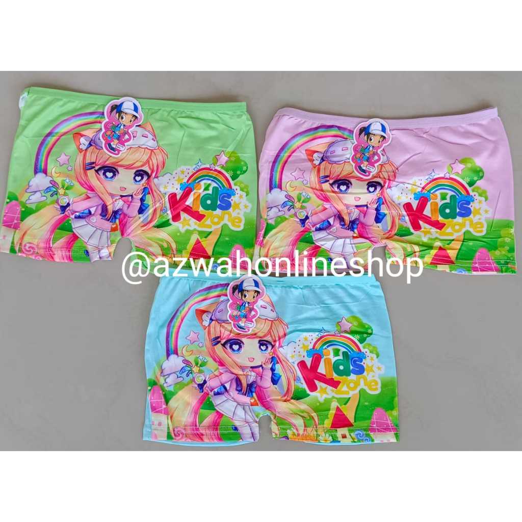 Celana Dalam Boxer Anak Wanita HAPPY GIRL / Cd Boxer Anak Cewek / Celana Dalam Boxer Wanita