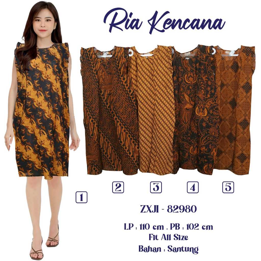 DASTER BATIK WANITA RIA KENCANA DASTER MURAH DASTER SANTUNG