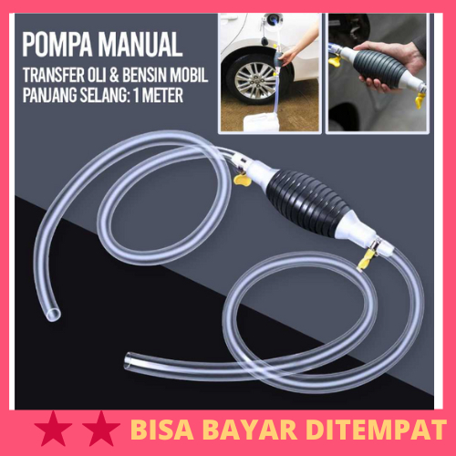 Pompa Tangan Transfer Oli Bensin Mobil Oil Extractor 1M / Alat Pompa Celup Penyedot Sedot Pemindah K