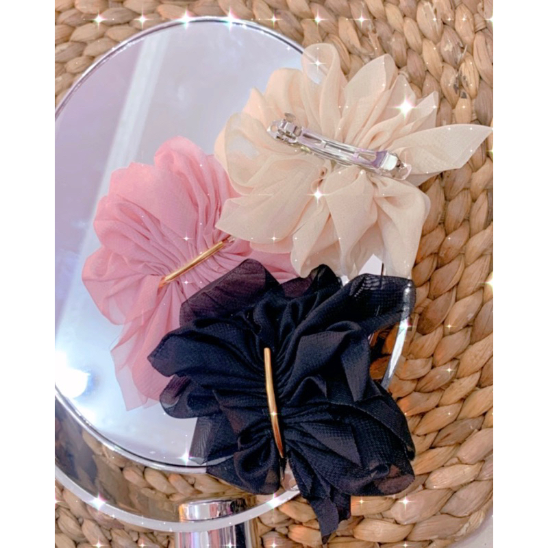 Accesories Jepitan Bunga Kain / Jepitan Rambut