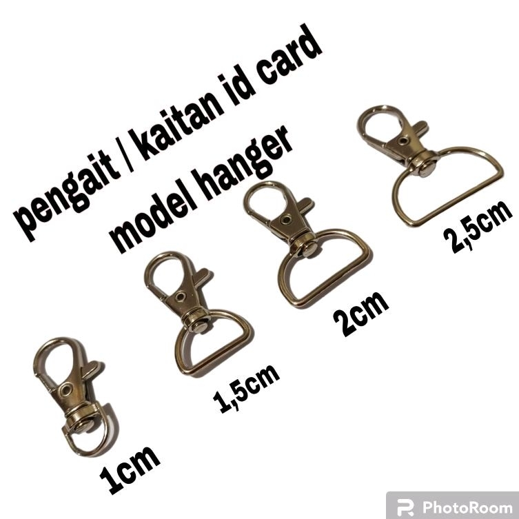 

gk 144pcs kaitan cantelan pengait kait hanger / kaitan id card nikel