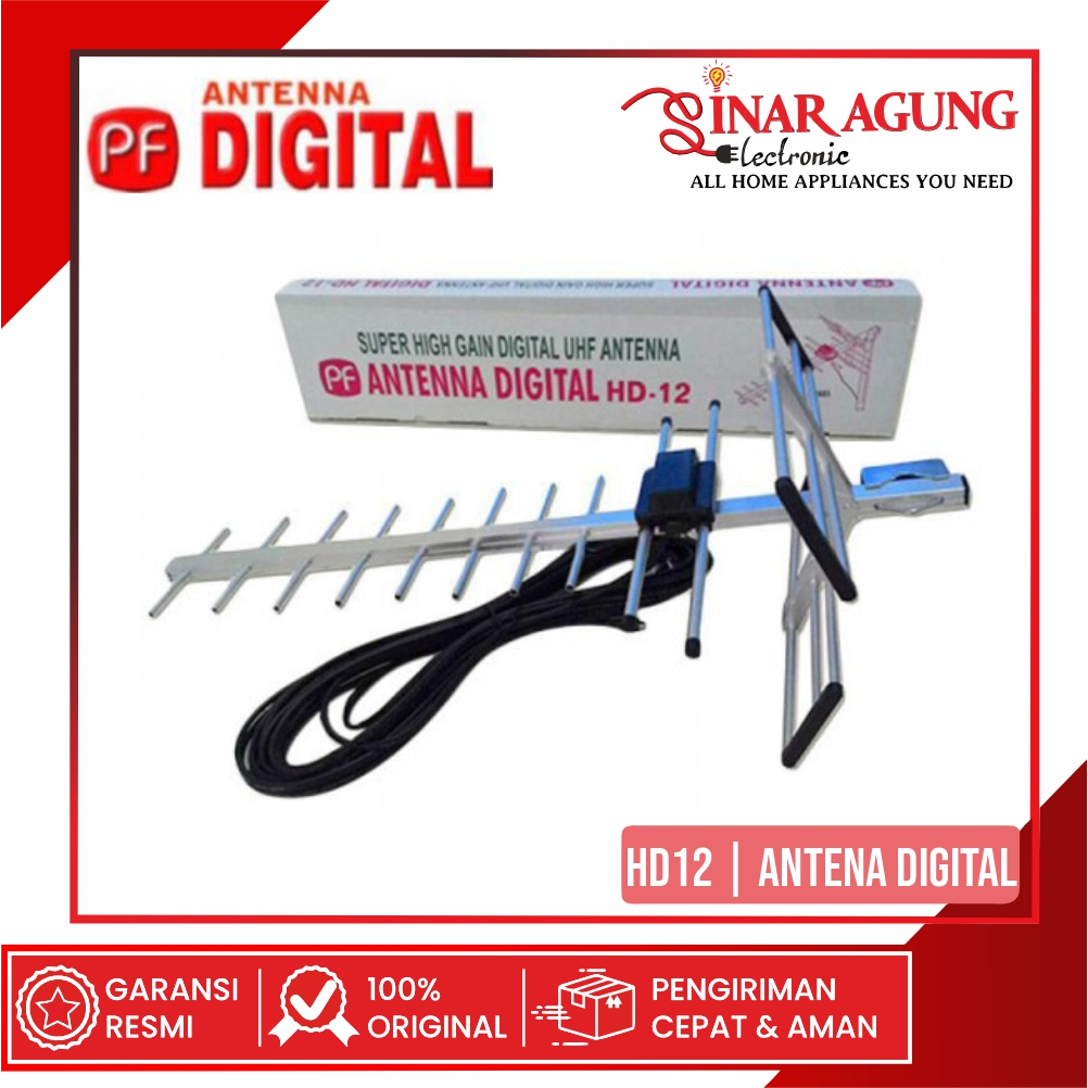 [COD] ANTENA DIGITAL OUTDOOR PFHD12 / PF-HD12 / HD-12 HIGH GAIN ANTENNA 100% ORIGINAL