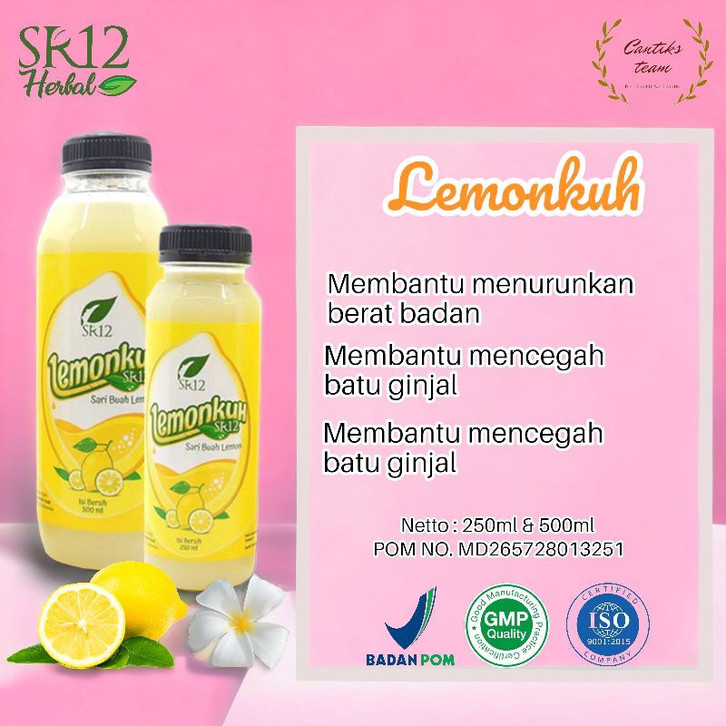 

Lemonkuh SR12 Sari Buah Lemon Asli Minuman Herbal Menjaga Daya Tahan Tubuh