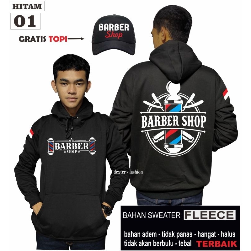 HOODIE BARBERSHOP SPECIAL SWEATER BARBERSHOP KEREN PRIA WANITA [BAHAN BERKUALITAS]