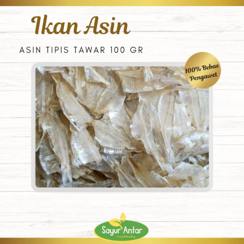 

Asin Tipis Tawar 100 gr | Sayur.Antar | Free Ongkir Bandung Cimahi