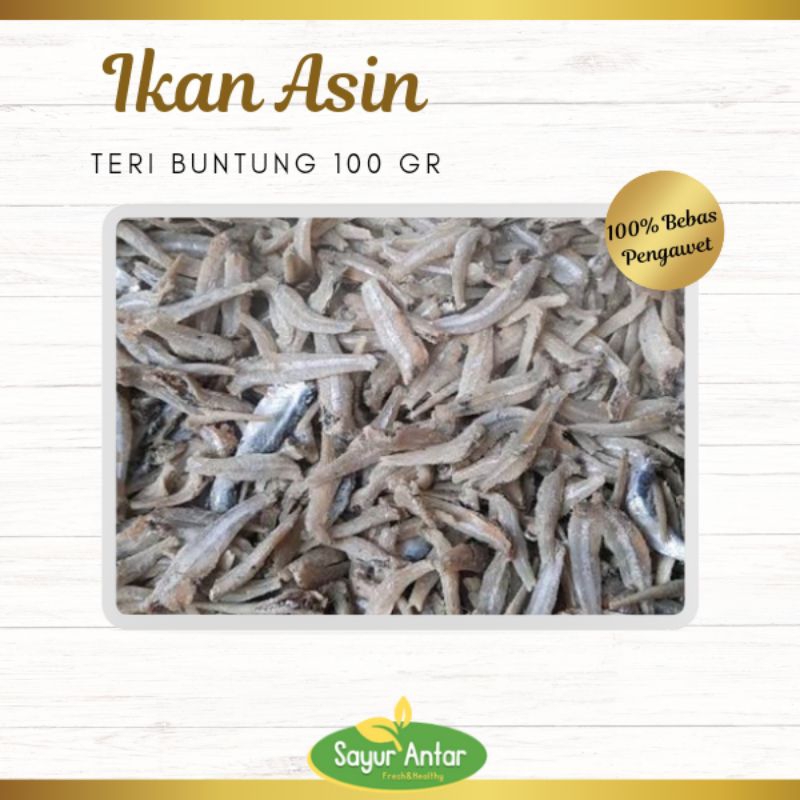

Asin Teri Buntung 100 gr | Sayur.Antar | Free Ongkir Bandung Cimahi