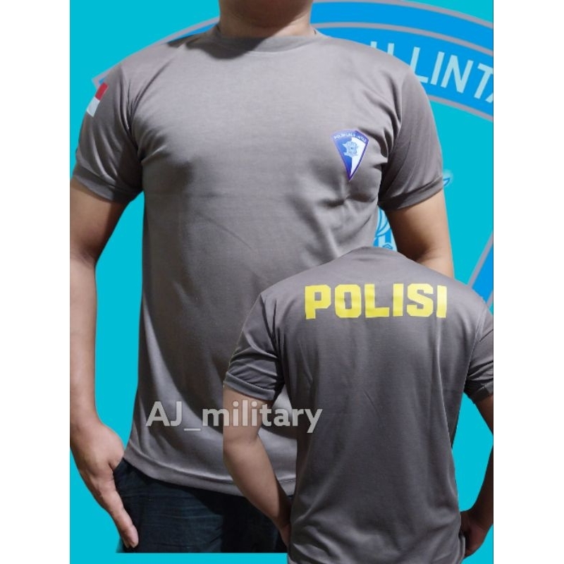 KAOS COKLAT POLISI LALU LINTAS POLANTAS
