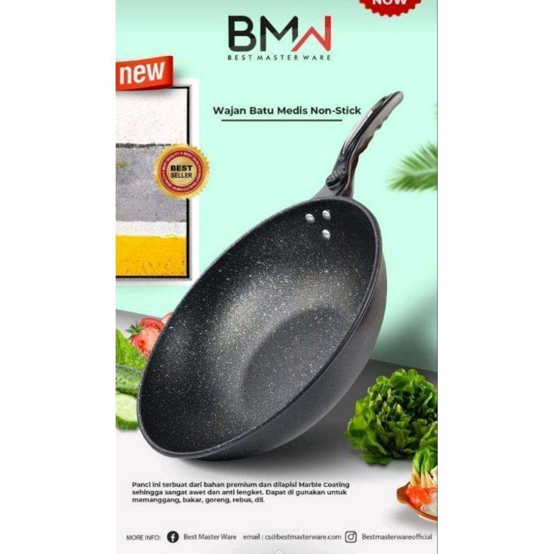 Wajan Penggorengan Batu Medis 32cm