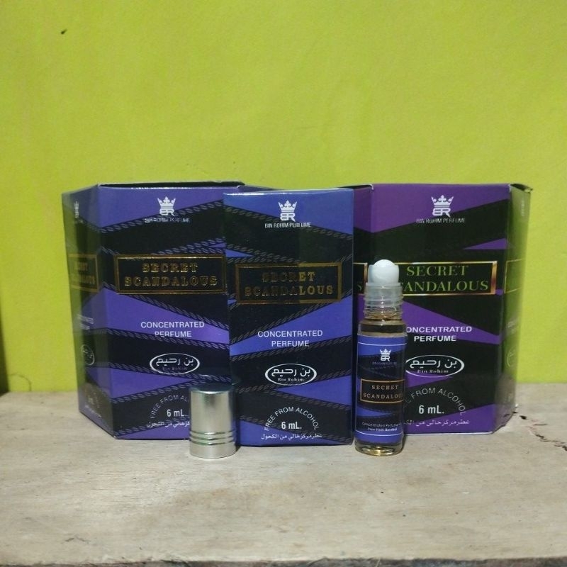 Scandalous scandal vica Perbox Isi 6 Botol Kemasan 6 ml parfum pria wanita