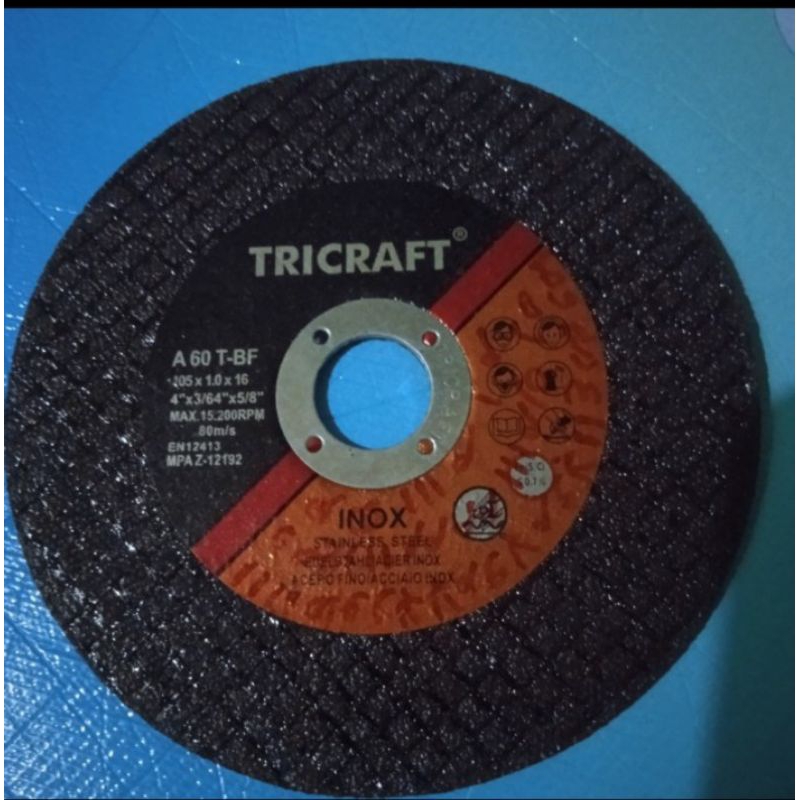 Tricraft Mata batu gerinda Potong cutting 4×1 tajam dan mur,..