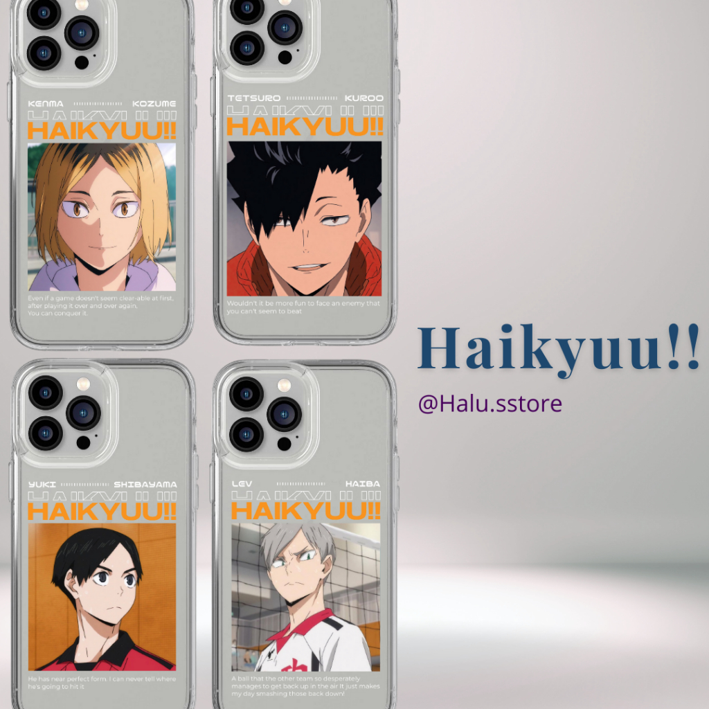 Case HP Custom Haikyuu! | Bisa Ganti Karakter / Anime Lain