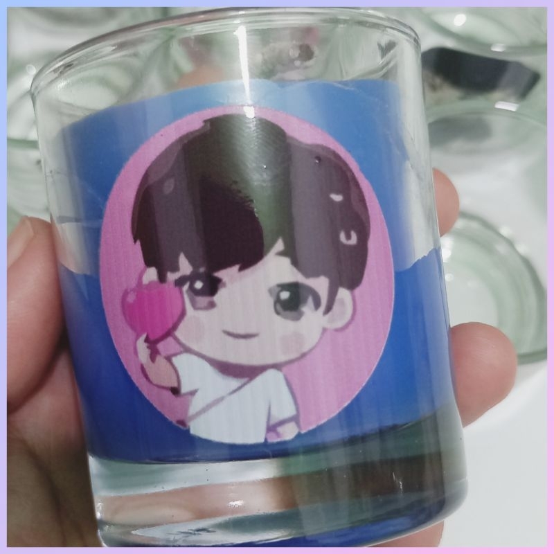 lilin aromaterapi scented candle special BTS sticker