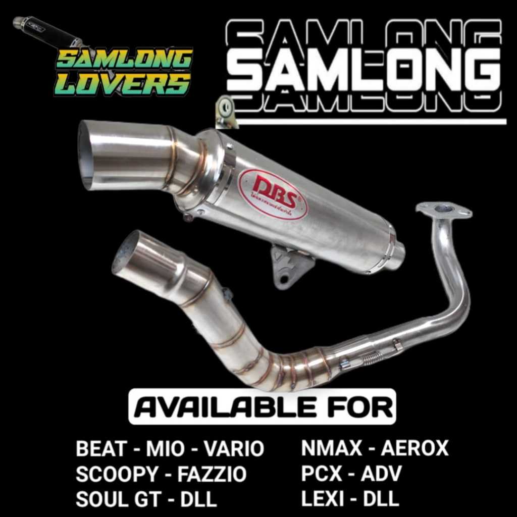 knalpot dbs samlong stainless/knalpot samlong/knalpot dbs/knalpot dbs mio/knalpot dbs beat deluxe/kn