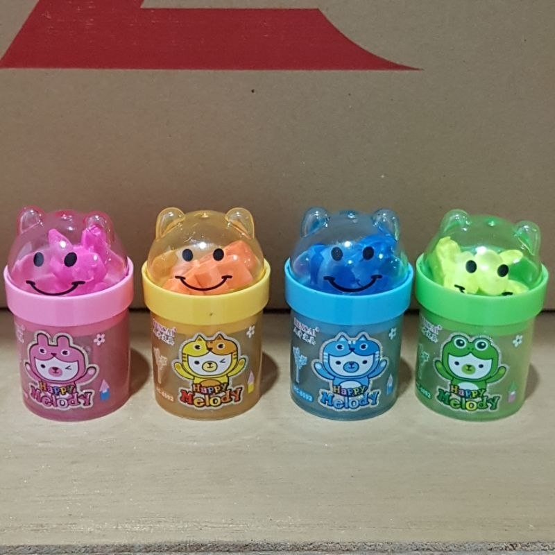 

Sleper / Serutan Bentuk Tabung Animal + Penghapus RC-8092